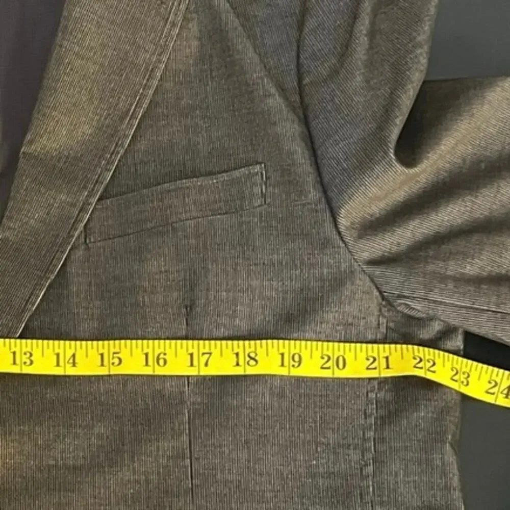 Joseph Abboud Cotton Sport Coat Brown Elbow Patch Blazer XL Classic Academia